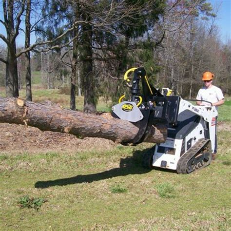 harvesting logs with a skid steer|Micro Logging .